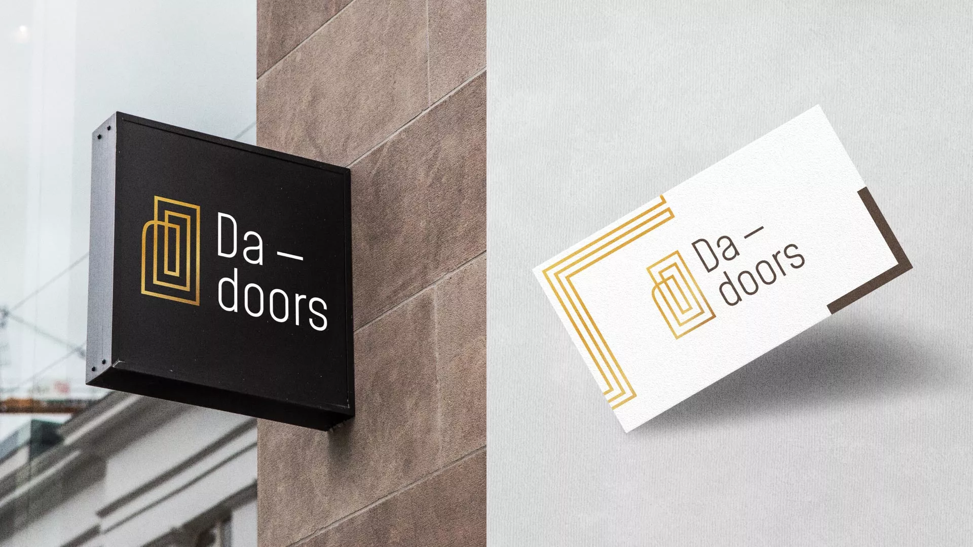 Разработка логотипа для компании «DA-DOORS» в Егорьевске